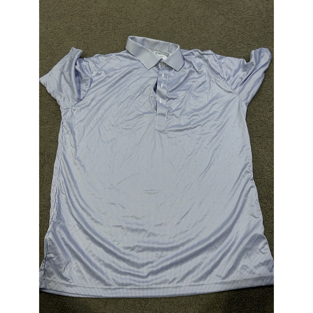 Collars And Co Striped Blue Dress Collared Mens Size‎ XL NWOT